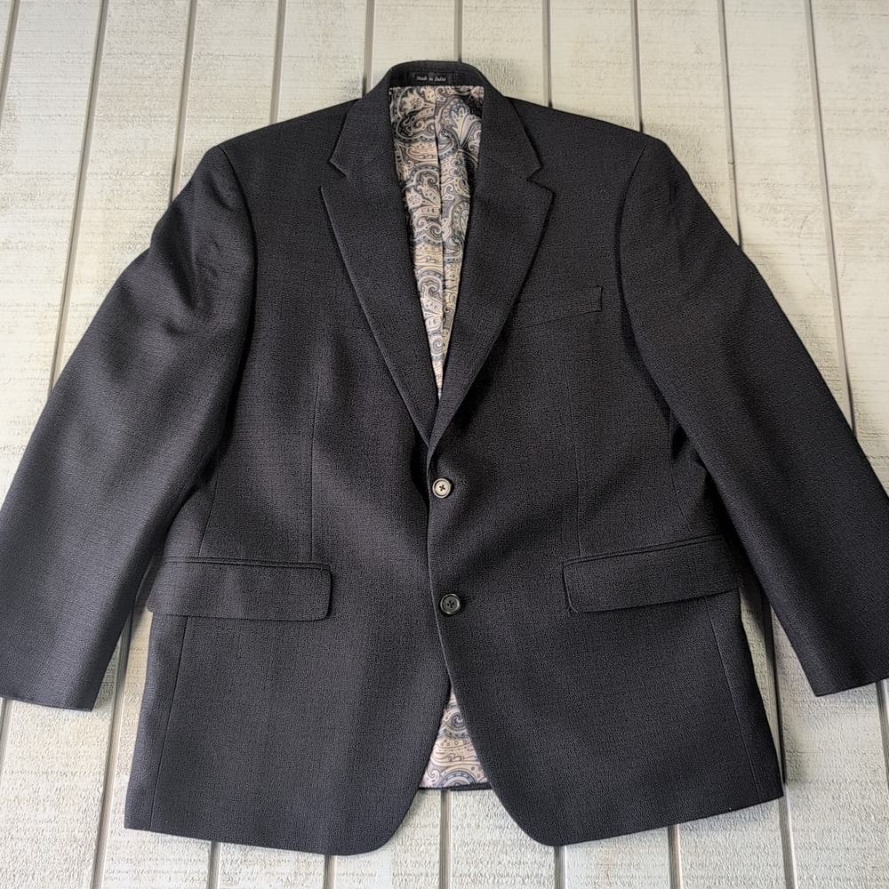 Lauren Ralph Lauren Polo Dress Blazer Men's Size 42 S Grey Button Suit - Picture 3 of 11